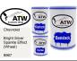 Preview: Chevrolet, Bright Silver Sparkle Effect (Wheel), 9967: 500ml Lackdose + 500ml Klarlack + 250ml Härter - Set, von ATW Autoteile West.